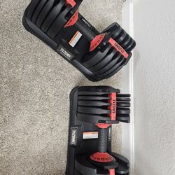 Adjustable Dumbells 52.5lbs Each