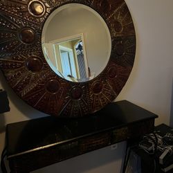 Entry Table With Mirror 