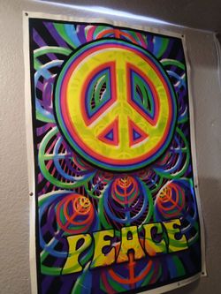 5 Velvet Black Light Posters 36x24