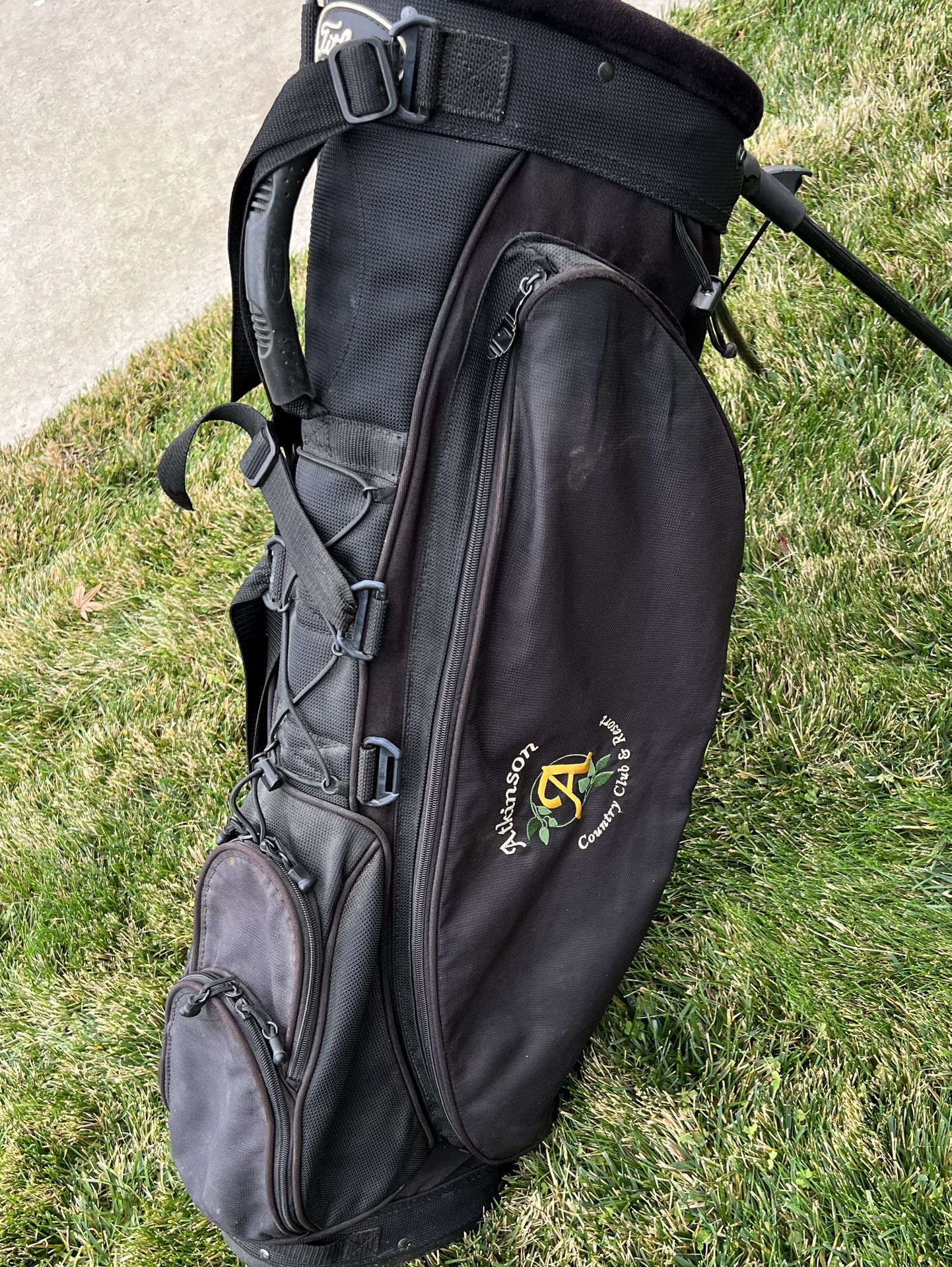 ⬛️⬜️Titleist 6-Way Golf Carry Stand Bag - Nice!🇺🇸
