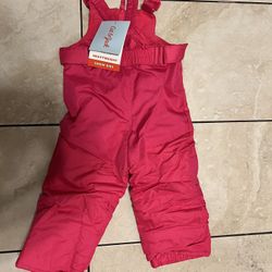 Girls Pink Cat & Jack 2T Snow Overalls
