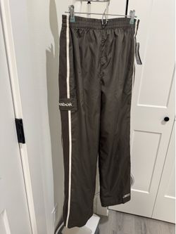 Vintage 2006 Reebok Track Pants XL Charcoal New With Tags Y2K