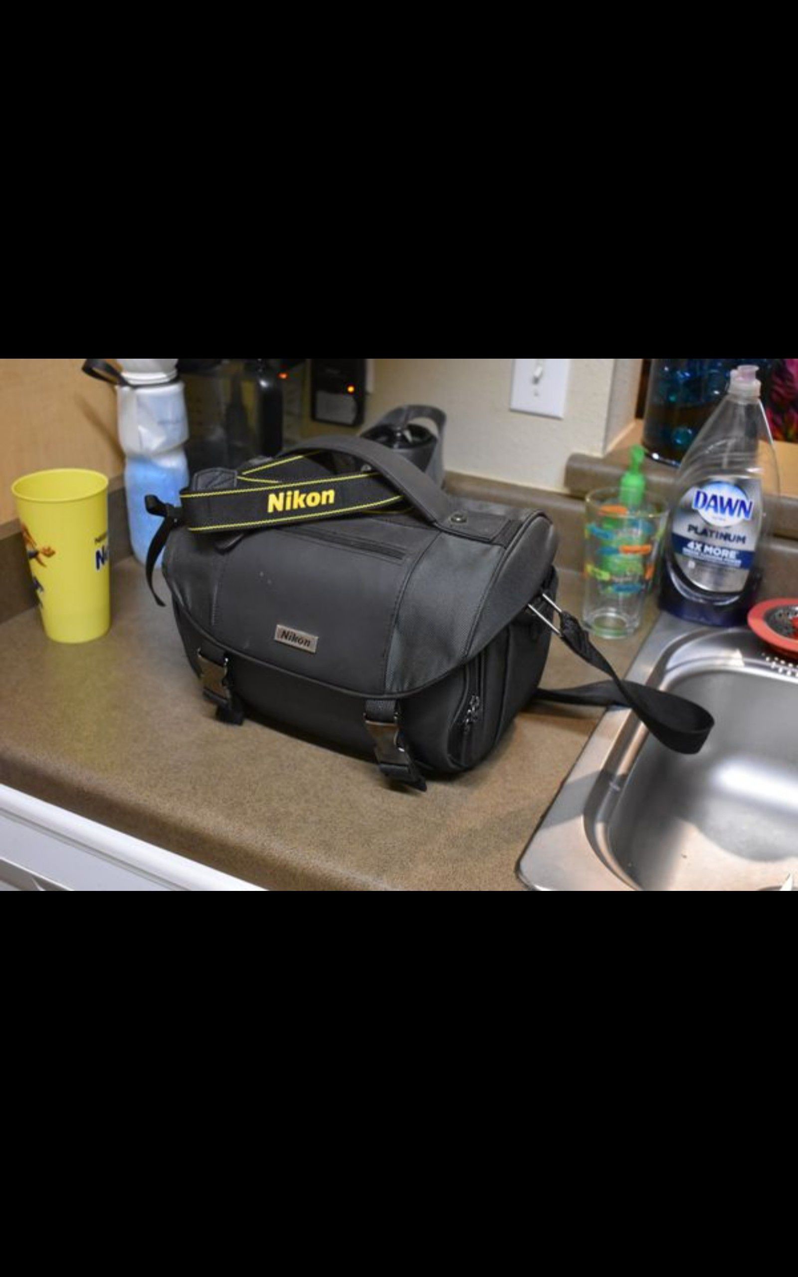 Nikon camera bag with camera strap
