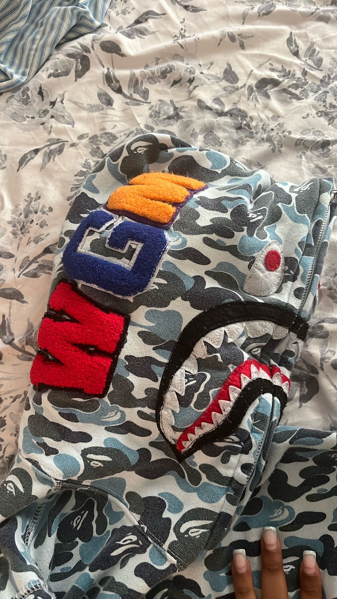 Bape zip-up hoodie