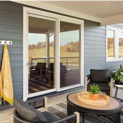 VINYL SLIDING DOOR PELLA 77”x 91” 1/2