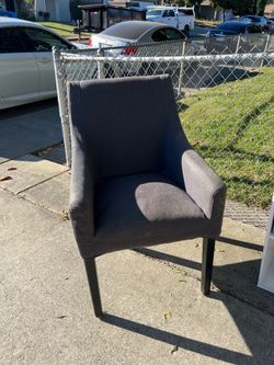 Ikea Navy/Gray Accent Chair