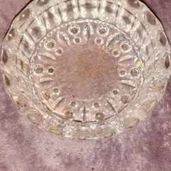Vintage Heavy Crystal Candy Dish