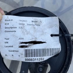 Acura TL  Steering  Pump