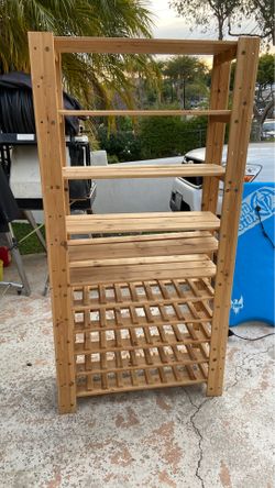 Sturdy wine rack and metal rack