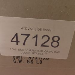 Stainless Steel 2009 Dodge Ram 1500 Crew Cab Oval Side Bars