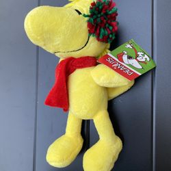 NWT 2016 WOODSTOCK peanuts Christmas Musical Plush Doll Great Dog Toy Snoopy 12”