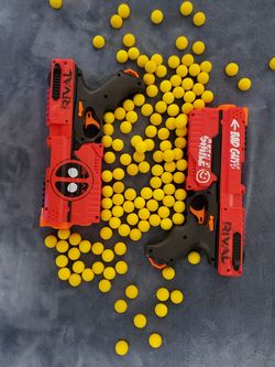 MODDED NERF Rival Deadpool Kronos XVIII-500 Pistol Set