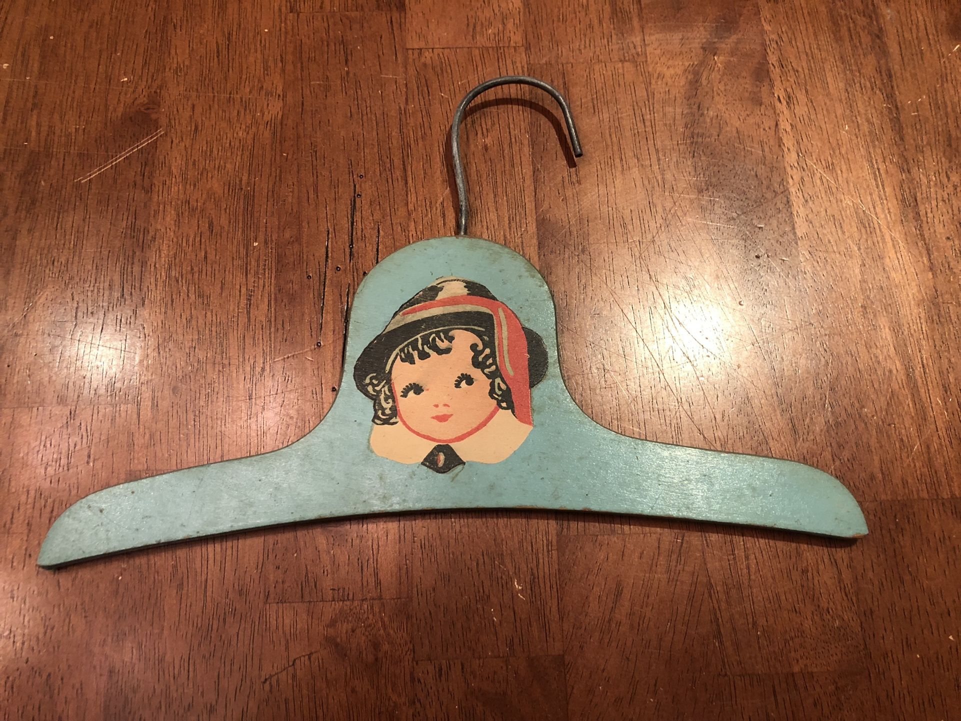 Antique Child’s Wooden Doll Hanger