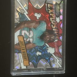 Jaylen Wright Explosive rookie card