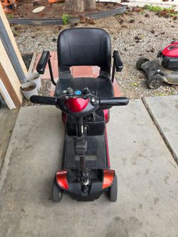 Red 4-Wheel Electric Mobility Scooter