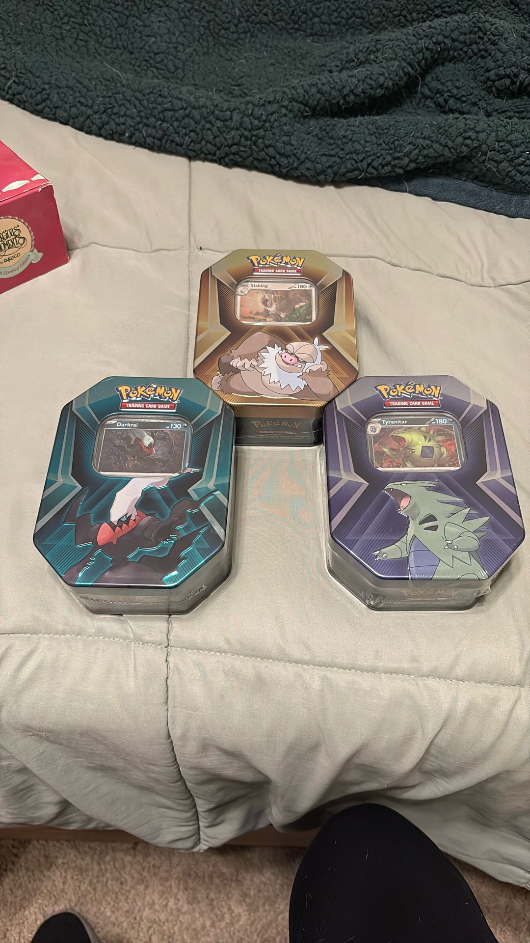 Pokemon Cards 3-Tins Factory Sealed (9 Packs & 9 Different Promo Holos)