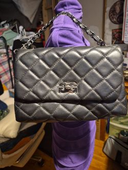 Gilfa Paris Quilted Flap Bag with Chain Strap
