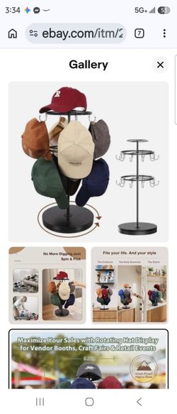 3 tier standing free hat rack.