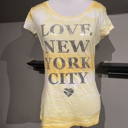 Yellow & White INC shirt