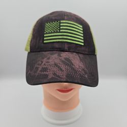 Pugs Embroidered American Flag Trucker Adjustable SnapbackHat