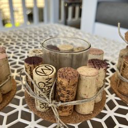 Wedding, Wine Cork Candles