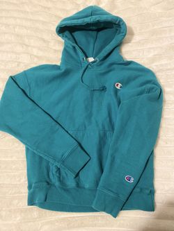 Champion Reverse Weave Teal Hoodie Pullover Size: S