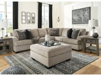 Bovarian Stone 3-Piece Sectional with Ottoman