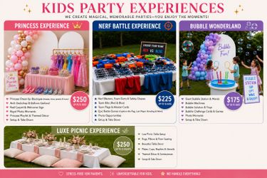 Kids party experiences