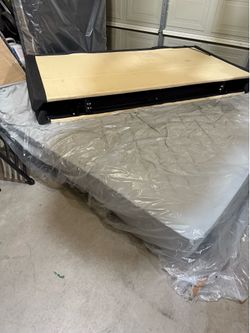 King mattress-has some stains but will be great with a mattress protector