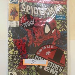 Spider-Man #1 Todd McFarlane Green/Var Collectors Item in Bag Marvel Comics 1990