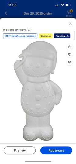 Large Gingerbread Blow Mold $30New in box