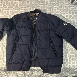 Hugo Boss Dark Blue Jacket, Water Repellent, Size M