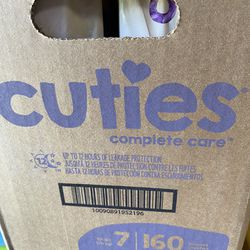 160 Cuties Diapers Size 7