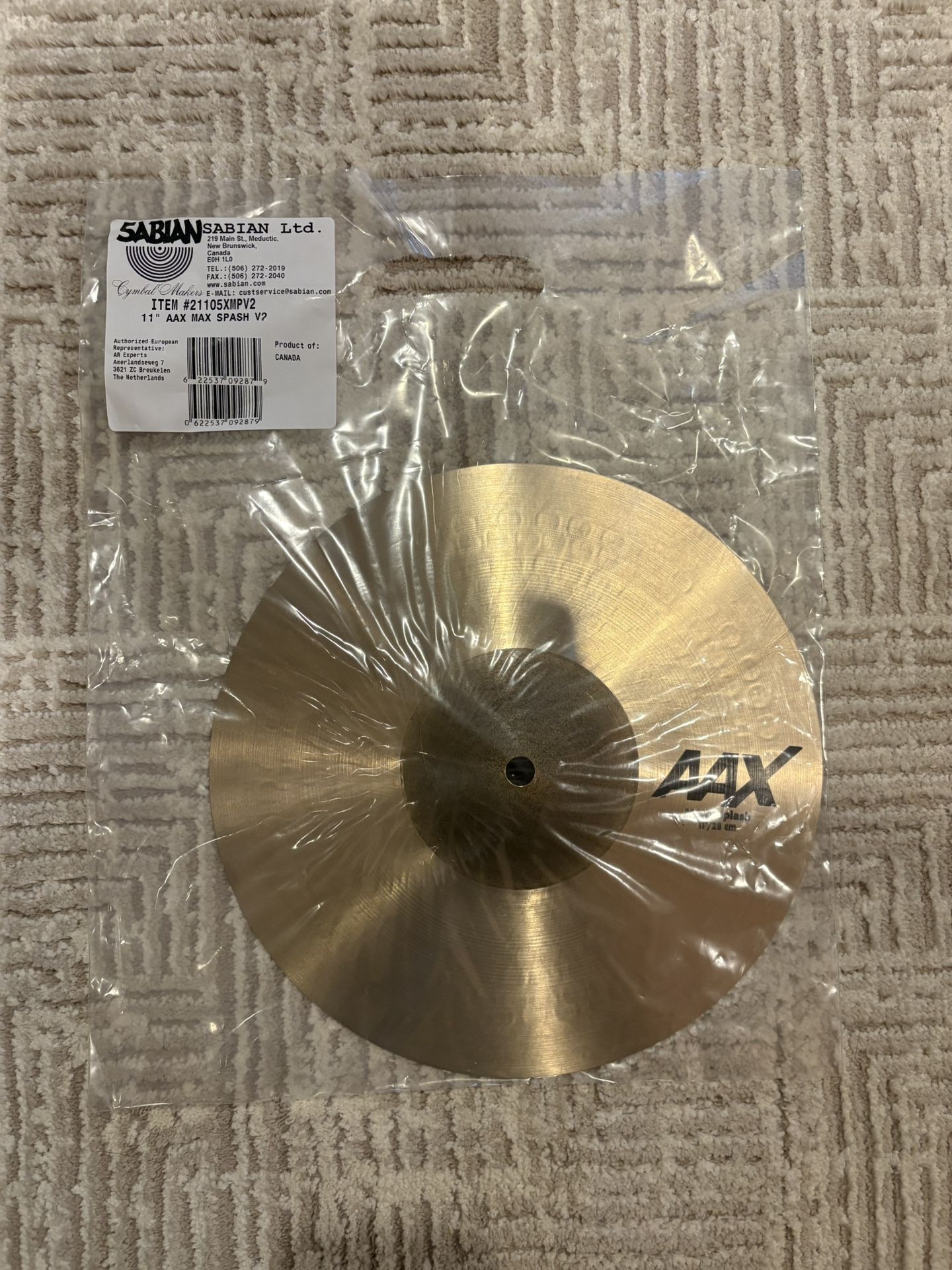 Sabian 11” AAX Max Mike Portnoy Splash Cymbal
