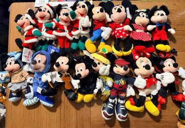 Vintage disney plushies