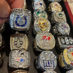 10 Random Football championship Rings 