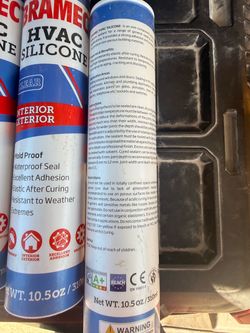 Bramec HVAC Silicone Sealant Clear 10.5oz