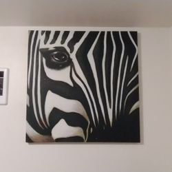 Zebra Canvas Painting