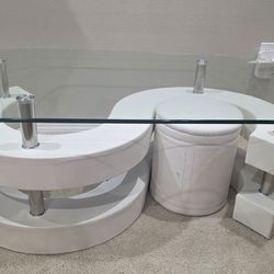 Addaly Glass Top Coffee Table