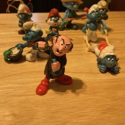 1978-82 Peyo Smurf Lot- 8 Smurfs