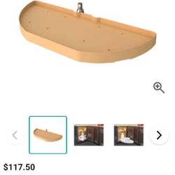 Pre-owned Rev-A-Shelf Classic Single 1 Shelf 31" Half Moon Pivot and Slide Lazy Susan  Almond