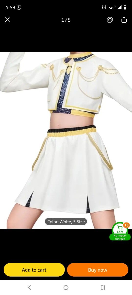 Kpop Demon Hunter Mira Costume 7-8 Years Old