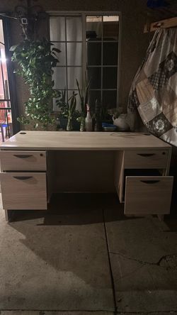Brown desk