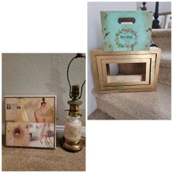 Shabby Chic Mannequin Picture Frame Or Ceramic Lamp Or Paris Crate 