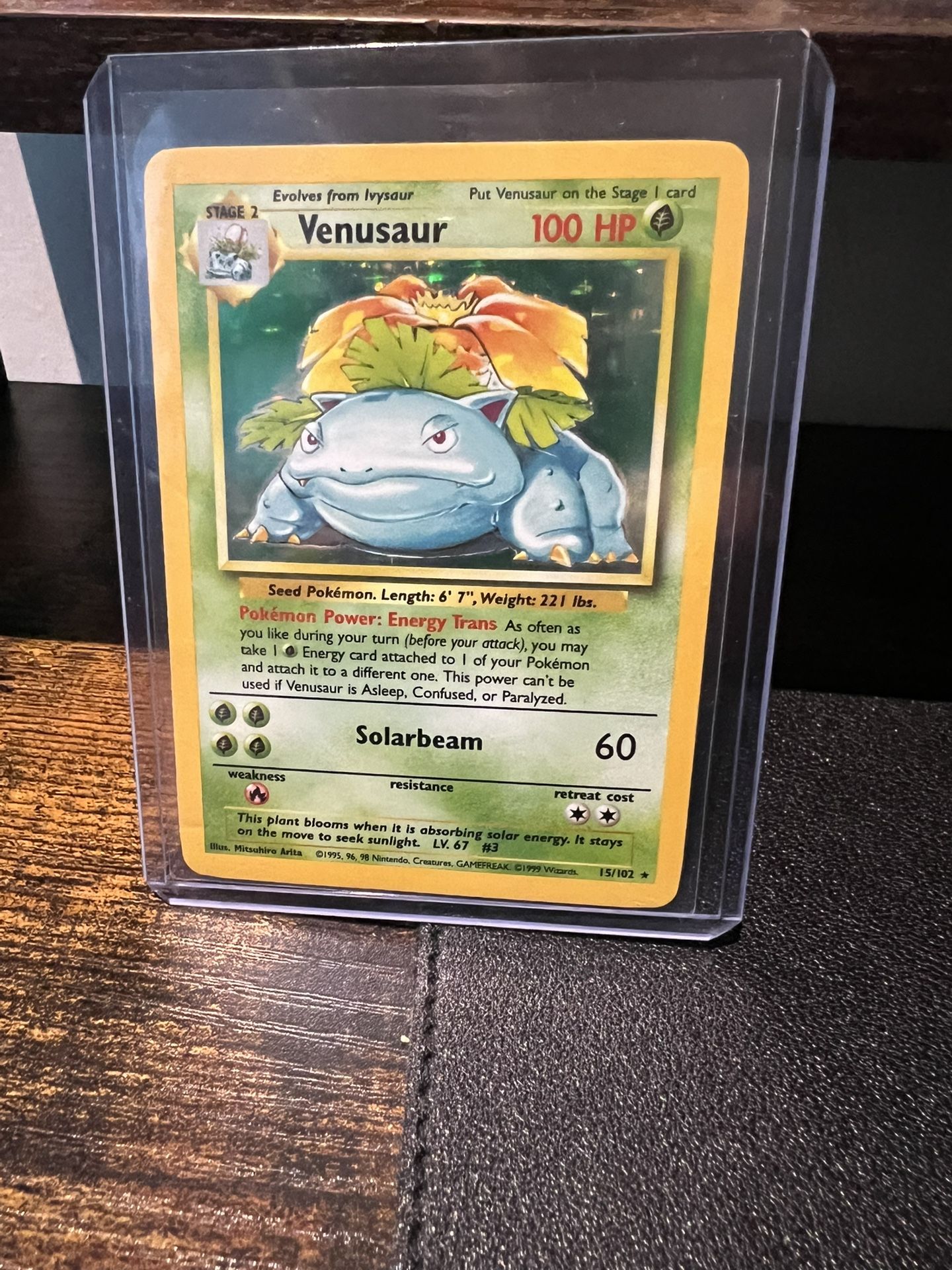Venusaur Pokemon Card Holo ( Great Condition)