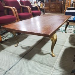 Coffee Table w/ Brass Base