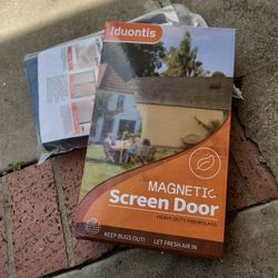 Magnetic screen door
