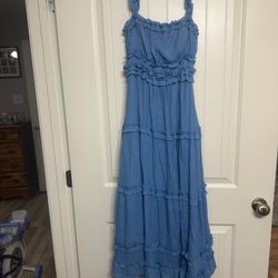 Blue boutique dress 