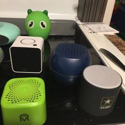 Assorted bluetooth speakers
