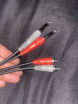 Rca male 1/4 TS male LIVEWIRE 6ft